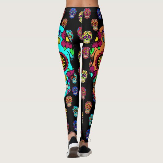 Dag van de dode Leggings Suikerhuid (Achterkant)