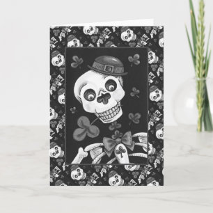 DAG VAN DE DODE LEPRECHAUN, ST. PADDY'S DAY SKULL FEESTDAGEN KAART
