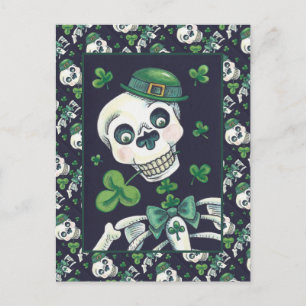 DAG VAN DE DODE LEPRECHAUN, ST. PADDY'S DAY SKULL FEESTDAGENKAART