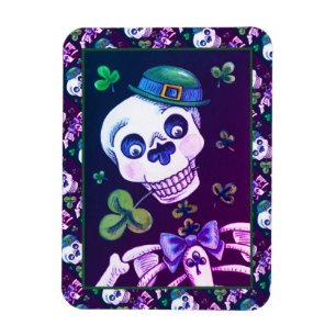 DAG VAN DE DODE LEPRECHAUN, ST. PADDY'S DAY SKULL MAGNEET