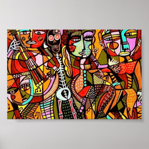 Dag van de dode Lovers Tango Poster