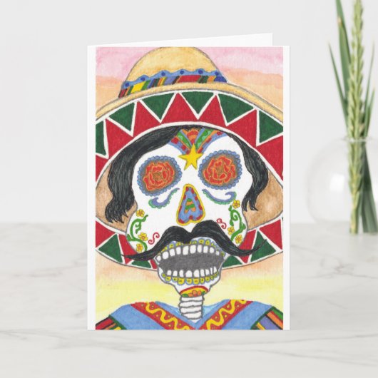 Dag van de dode Mariachi Kaart (Voorkant)