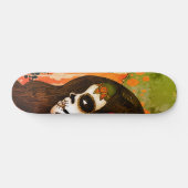Dag van de Dode Meisjes Gezichtskunst Persoonlijk Skateboard (Horizontaal)