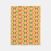 Dag van de Dode Mexicaan Chilis Patterned Fleece Deken (Voorkant)