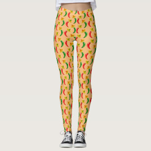 Dag van de Dode Mexicaan Chilis Patterned Leggings