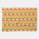 Dag van de Dode Mexicaan Chilis Patterned Theedoek (Horizontaal)