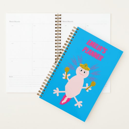 Dag van de dode Mexicaanse Axolotl Aangepast Planner (Display)