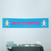Dag van de dode Mexicaanse Axolotl Aangepast Spandoek (Beurs)