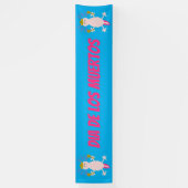 Dag van de dode Mexicaanse Axolotl Aangepast Spandoek (Verticaal)