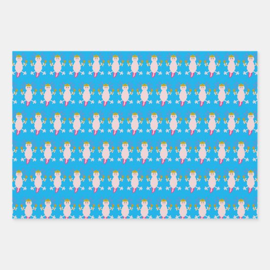 Dag van de Dode Mexicaanse Axolotl Aangepaste Dage Inpakpapier Vel (Voorkant 3)