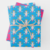 Dag van de Dode Mexicaanse Axolotl Aangepaste Dage Inpakpapier Vel (In situ)