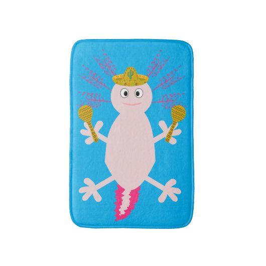 Dag van de dode Mexicaanse Axolotl Badmat (Voorkant Verticaal)
