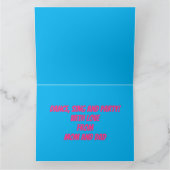 Dag van de dode Mexicaanse Axolotl Birthday Kaart (Binnen)