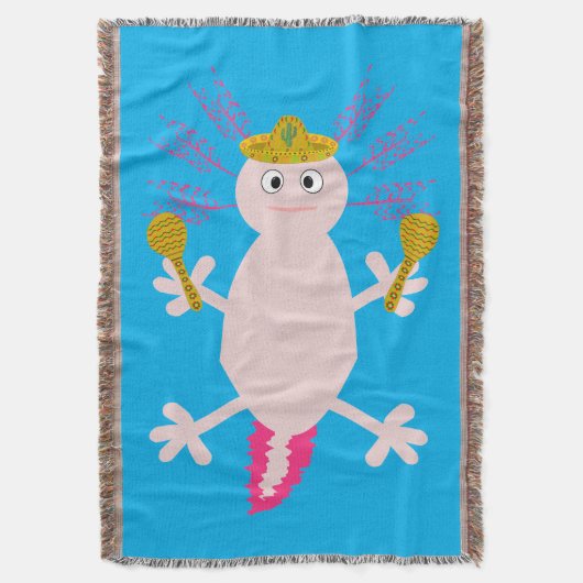 Dag van de dode Mexicaanse Axolotl Deken (Voorkant Verticaal)