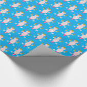 Dag van de dode Mexicaanse Axolotl gepatterd Cadeaupapier (Hoek)