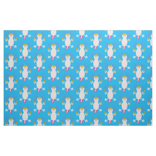 Dag van de dode Mexicaanse Axolotl gepatterd Stof (Fat Quarter)