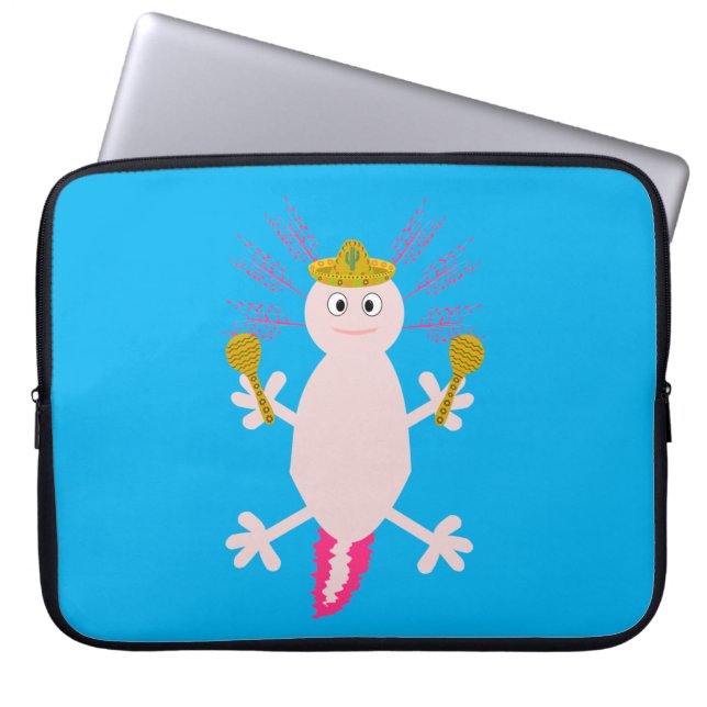 Dag van de dode Mexicaanse Axolotl Laptop Sleeve (Voorkant)