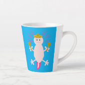 Dag van de dode Mexicaanse Axolotl Latte Mok (Rechts)