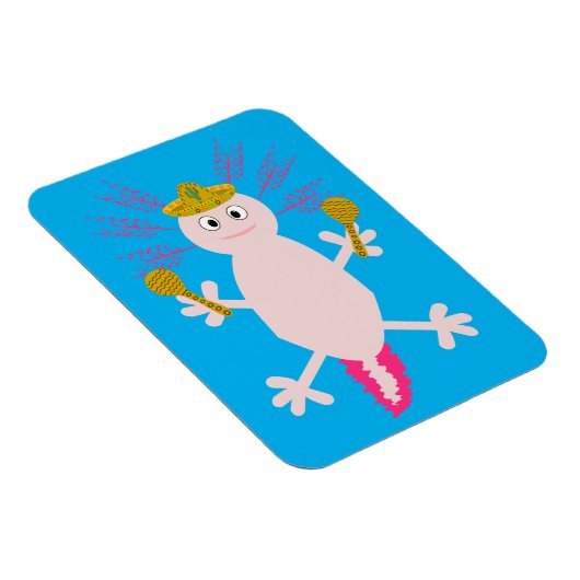 Dag van de dode Mexicaanse Axolotl Magneet (Rechterzijde)