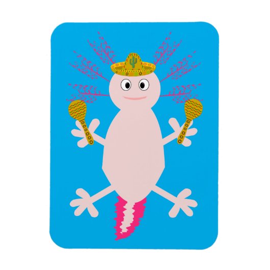Dag van de dode Mexicaanse Axolotl Magneet (Verticaal)