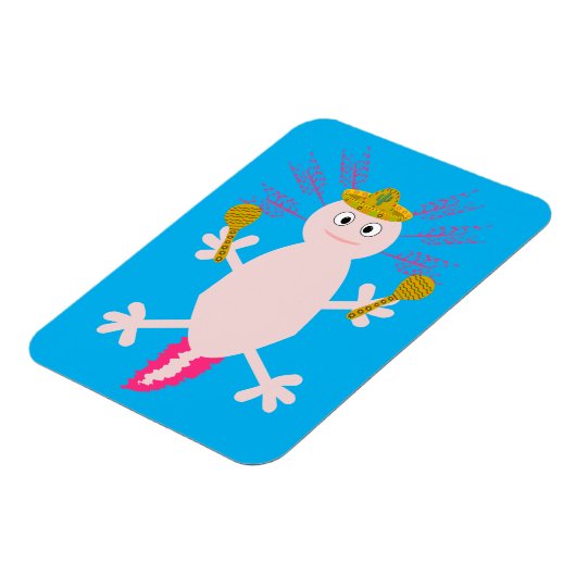 Dag van de dode Mexicaanse Axolotl Magneet (Linkerzijde)