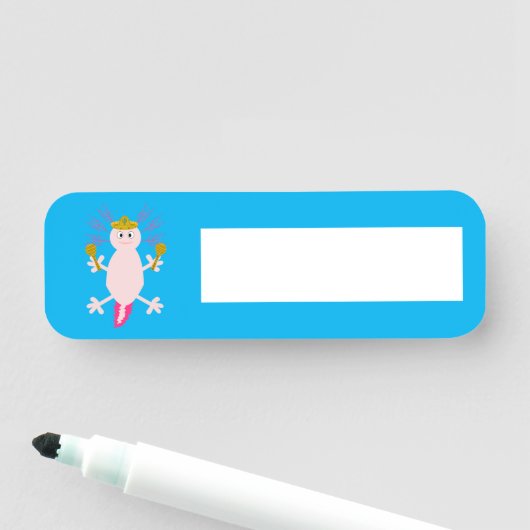 Dag van de dode Mexicaanse Axolotl Naamplaatje (In situ)