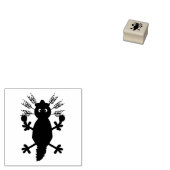 Dag van de dode Mexicaanse Axolotl Rubberstempel (Gestempeld)
