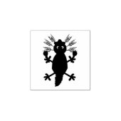 Dag van de dode Mexicaanse Axolotl Rubberstempel (Afrduk)