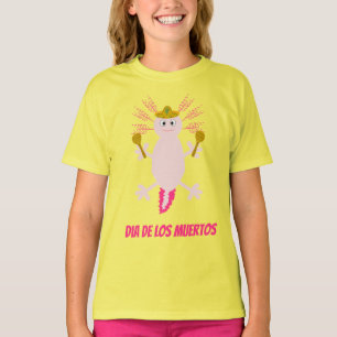 Dag van de dode Mexicaanse Axolotl T-shirt