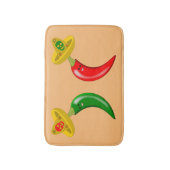Dag van de Dode Mexicaanse Chilis Badmat (Voorkant Verticaal)