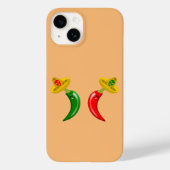 Dag van de Dode Mexicaanse Chilis Case-Mate iPhone Case (Achterkant)