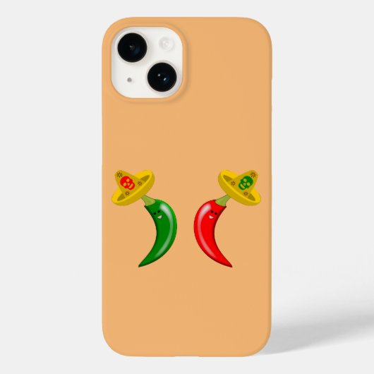 Dag van de Dode Mexicaanse Chilis Case-Mate iPhone Case (Achterkant)