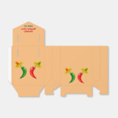 Dag van de Dode Mexicaanse Chilis Custom Bedankdoosjes (Uitgevouwen)