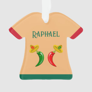 Dag van de Dode Mexicaanse Chilis Custom Name Ornament