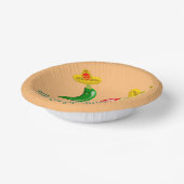 Dag van de Dode Mexicaanse Chilis Custom Papieren Kommen (Gebogen)