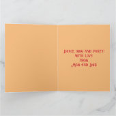 Dag van de Dode Mexicaanse Chilis Custom Verjaarda Kaart (Binnen)