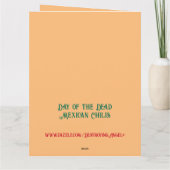 Dag van de Dode Mexicaanse Chilis Custom Verjaarda Kaart (Achterkant)