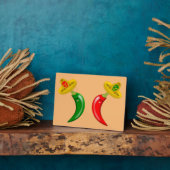 Dag van de Dode Mexicaanse Chilis Fotoplaat (Zijkant)