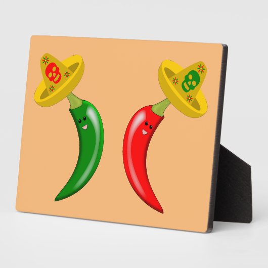 Dag van de Dode Mexicaanse Chilis Fotoplaat (Zijkant)