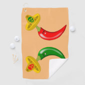 Dag van de Dode Mexicaanse Chilis Golfhanddoek (Insitu)