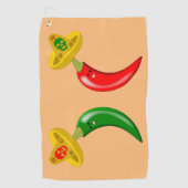 Dag van de Dode Mexicaanse Chilis Golfhanddoek (Voorkant)
