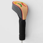 Dag van de Dode Mexicaanse Chilis Golfheadcover (Schuin)