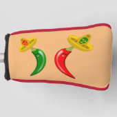 Dag van de Dode Mexicaanse Chilis Golfheadcover (Voorkant)