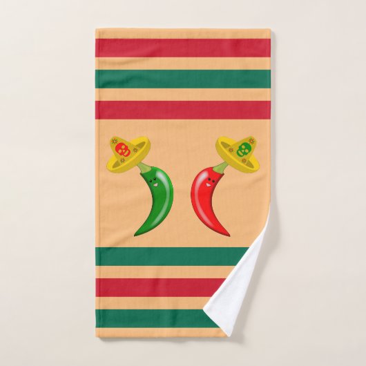 Dag van de Dode Mexicaanse Chilis Handdoek (Handdoek)