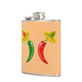 Dag van de Dode Mexicaanse Chilis Heupfles (Links)