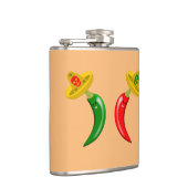 Dag van de Dode Mexicaanse Chilis Heupfles (Rechts)