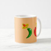 Dag van de Dode Mexicaanse Chilis Koffiemok (Voorkant rechts)