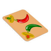 Dag van de Dode Mexicaanse Chilis Magneet (Rechterzijde)