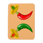 Dag van de Dode Mexicaanse Chilis Magneet (Verticaal)