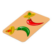 Dag van de Dode Mexicaanse Chilis Magneet (Linkerzijde)